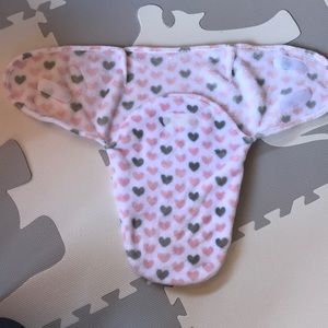 Baby swaddle with Velcro.